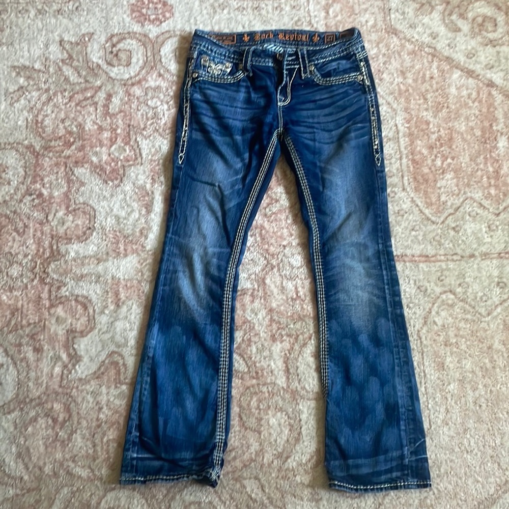 Size 27 Boot Cut Rock Revival Jeans